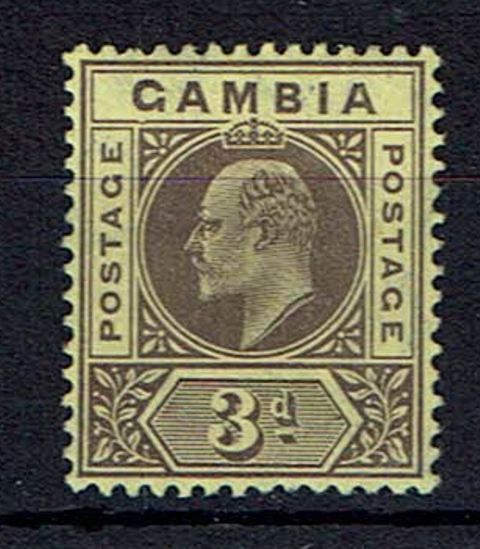Image of Gambia SG 75b LMM British Commonwealth Stamp